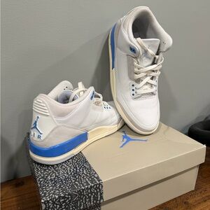Nike Jordan 3 Retro “Lucky Shorts” Summit White/ Hydrogen Blue